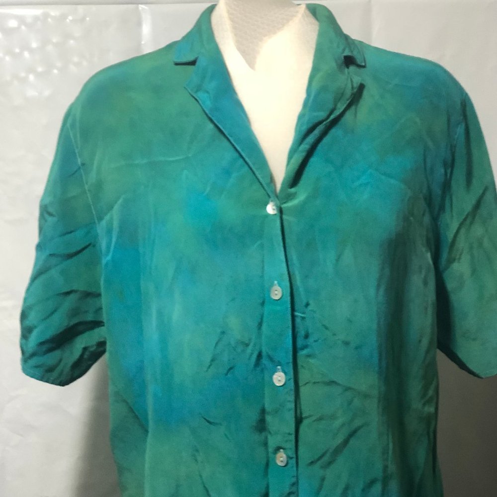 Upcycled Dress Shirt Short Sleeve - August MAX Woman